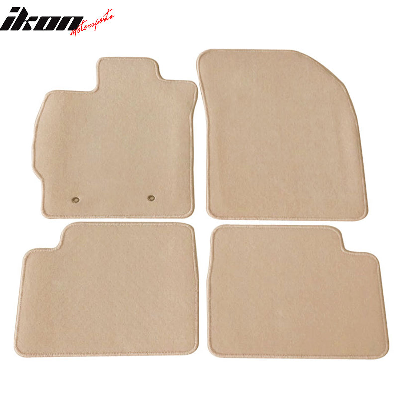 Fits 08-15 Scion xB Floor Mats Carpet Front & Rear Beige 4PC - Nylon