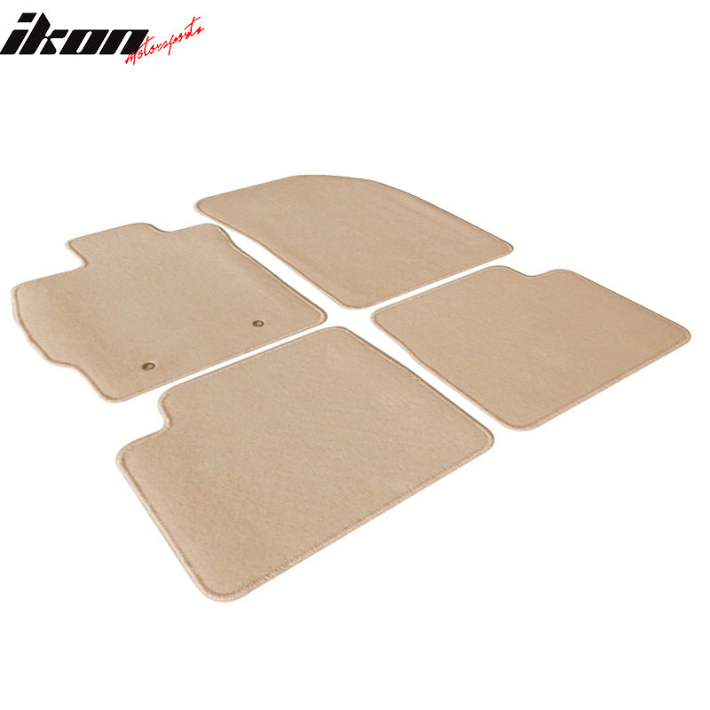 Fits 08-15 Scion xB Floor Mats Carpet Front & Rear Beige 4PC - Nylon