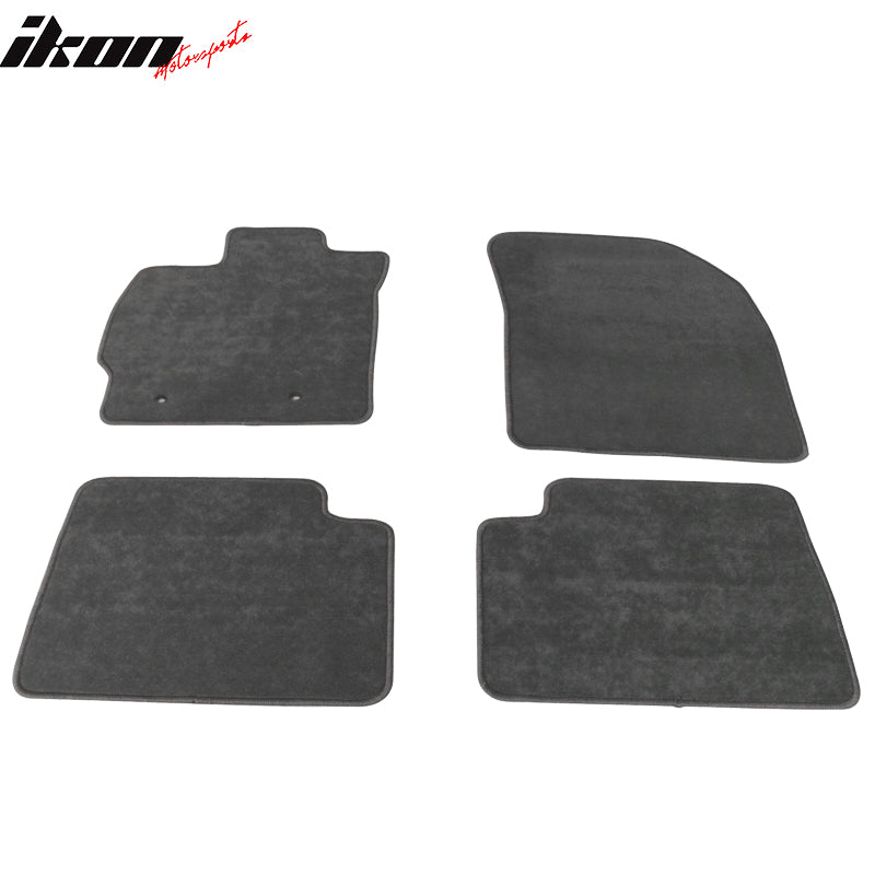 Fits 08-15 Scion xB 4PCS Front Rear Left Right Floor Mats Carpets Nylon Gray