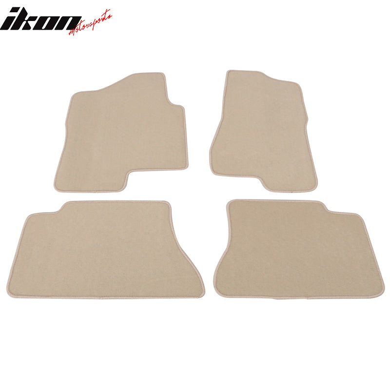 Fits 99-06 Chevrolet Silverado 1500 Crew Cab Floor Mats Front Rear 4PC - Nylon