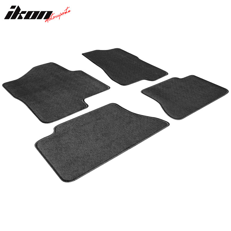 Fits 99-06 Chevrolet Silverado 1500 Crew Cab Floor Mats Front Rear Gray -Nylon