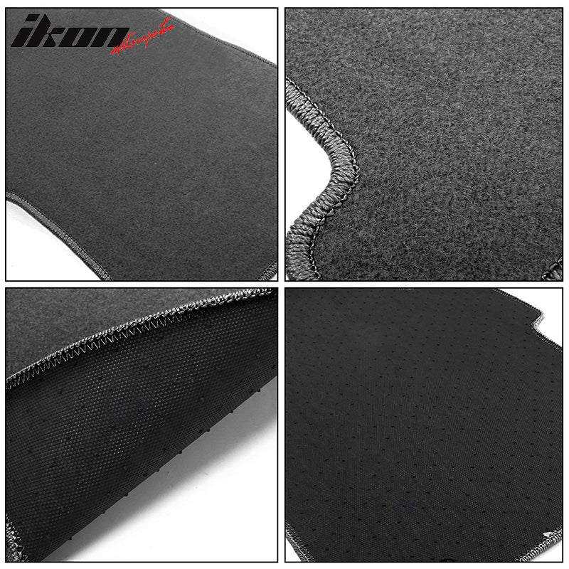 Fits 99-06 Chevrolet Silverado 1500 Crew Cab Floor Mats Front Rear Gray -Nylon