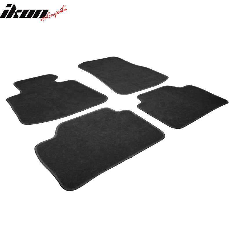 14-20 F32 4 Series Floor Mats Carpet Front & Rear Black 4PC - Nylon FOR: (BMW)