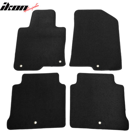 Fits 16-20 Kia Optima Floor Mats Carpet Front & Rear Black 4PC - Nylon