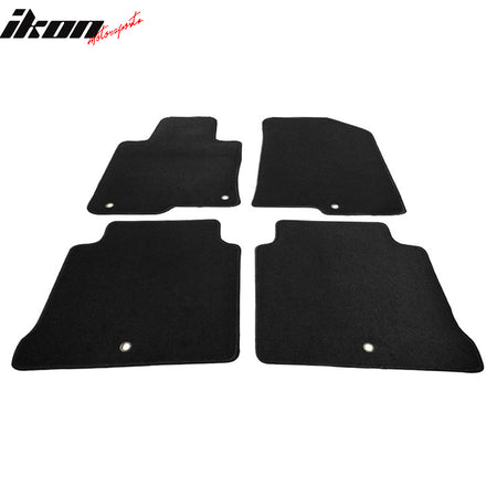 Fits 16-20 Kia Optima Floor Mats Carpet Front & Rear Black 4PC - Nylon