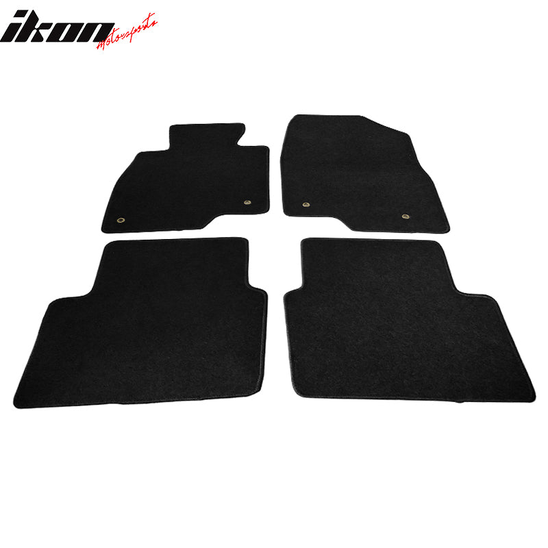 Fits 14-18 Mazda 3 4PCS Front Rear Left Right Floor Mats Carpets Nylon Black