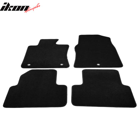 Fits 09-14 Acura TL 4PCS Front Rear Left Right Floor Mats Carpets Nylon Black