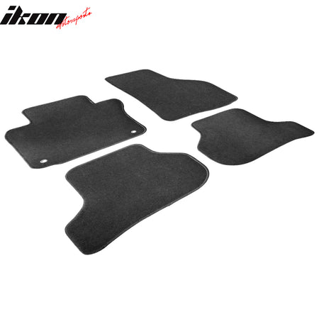 Fits 10-14 Volkswagen VW MKIV Golf & GTI 4PCS Front Rear Floor Mats Carpet Nylon