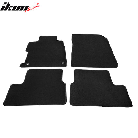 IKON MOTORSPORTS, Floor Mat Compatible With 2012-2013 Honda Civic 2-Door Coupe, Factory Fitment Nylon Front & Rear Car Floor Mats Liner Carpets Replacement 4PCS