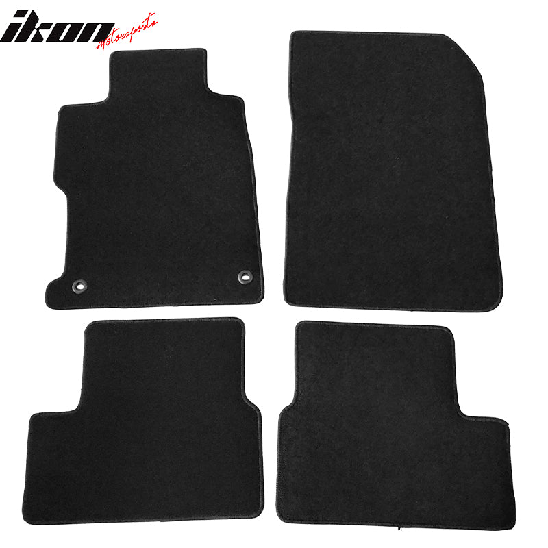 IKON MOTORSPORTS, Floor Mat Compatible With 2012-2013 Honda Civic 2-Door Coupe, Factory Fitment Nylon Front & Rear Car Floor Mats Liner Carpets Replacement 4PCS