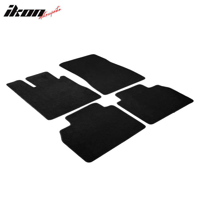 Fits 98-05 Benz W220 S Class 4PCS Floor Mats Carpets Front & Rear Black Nylon