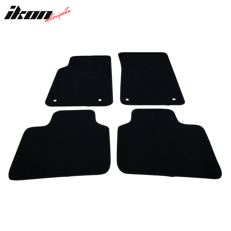 Fits 08-09 Pontiac G8 Floor Mats Front & Rear 4PC Black Nylon