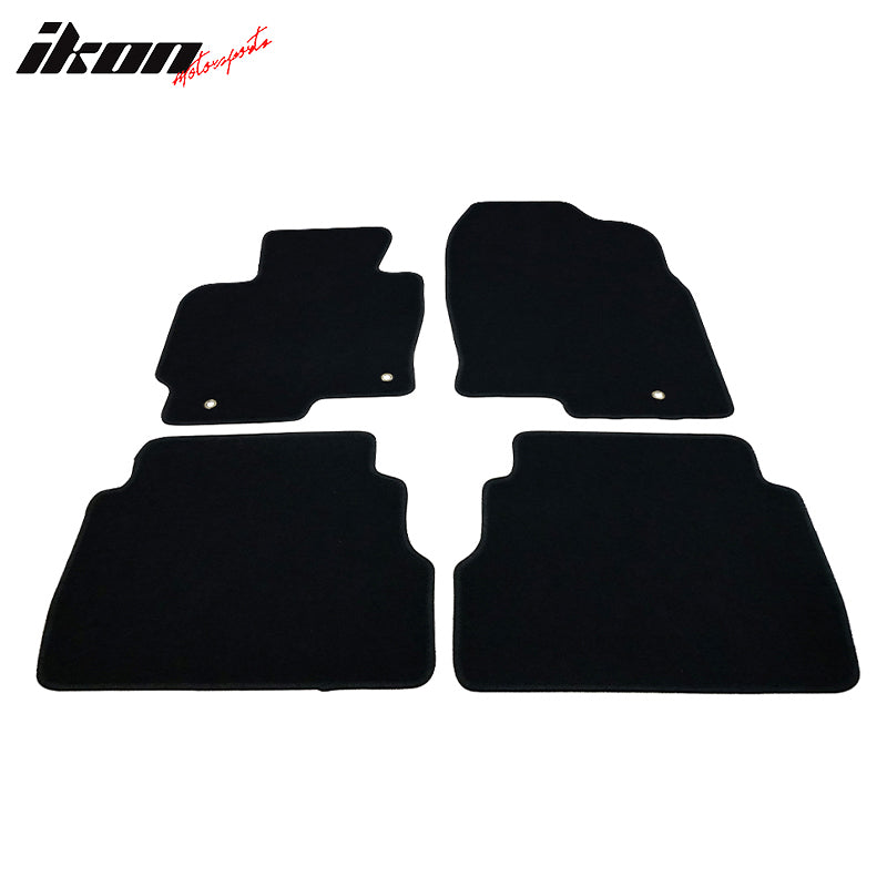 Fits 13-16 Mazda CX-5 Black Nylon Floor Carpets Mats Front & Rear 4PC Set