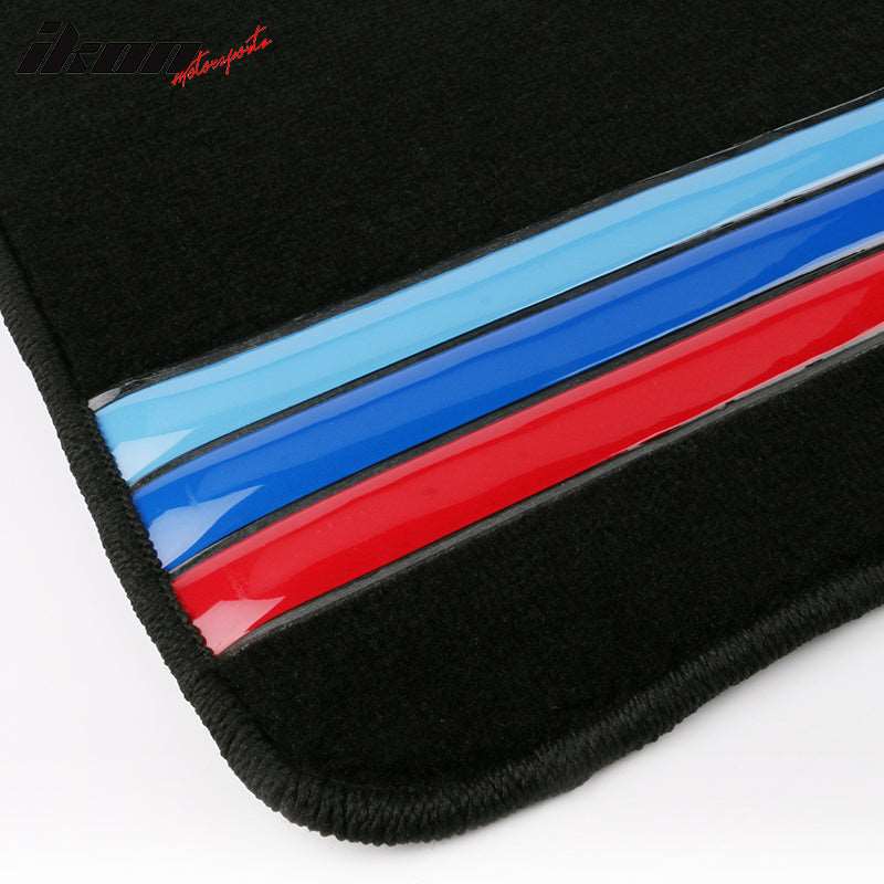 84-91 3 Series Coupe Floor Mats Carpet Front And Rear 4Pcs Black FOR: (BMW)