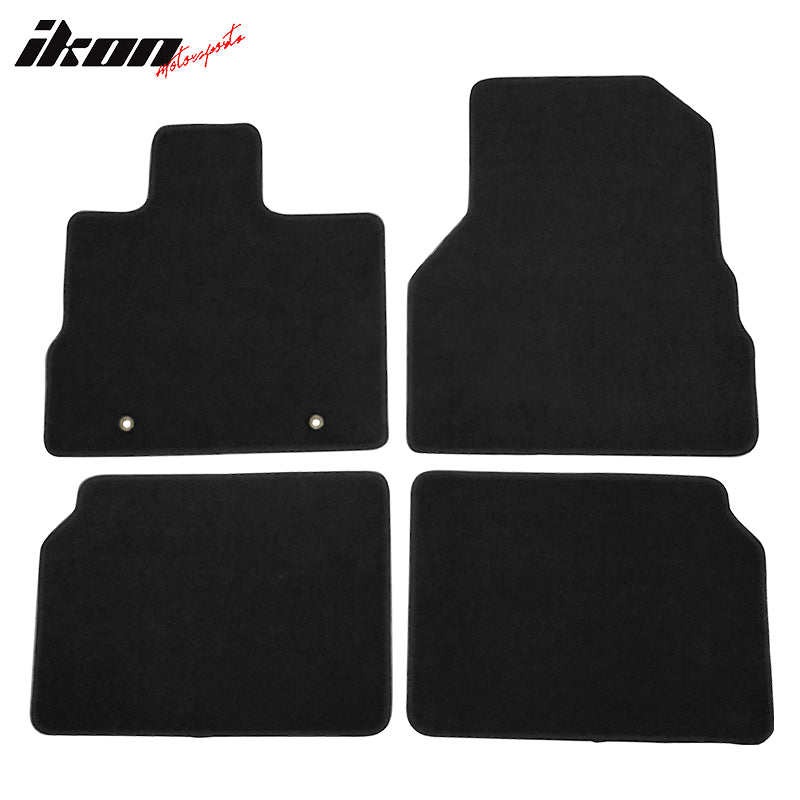 Floor Mats Compatible With 10-17 Chevy Equinox, Nylon Flooring Protection Interior Carpets by IKON MOTORSPORTS, 2011 2012 2013 2014 2015 2016