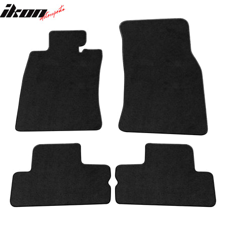 Fits 02-06 Mini Cooper Floor Mats Carpets Front & Rear 4PC Black Nylon