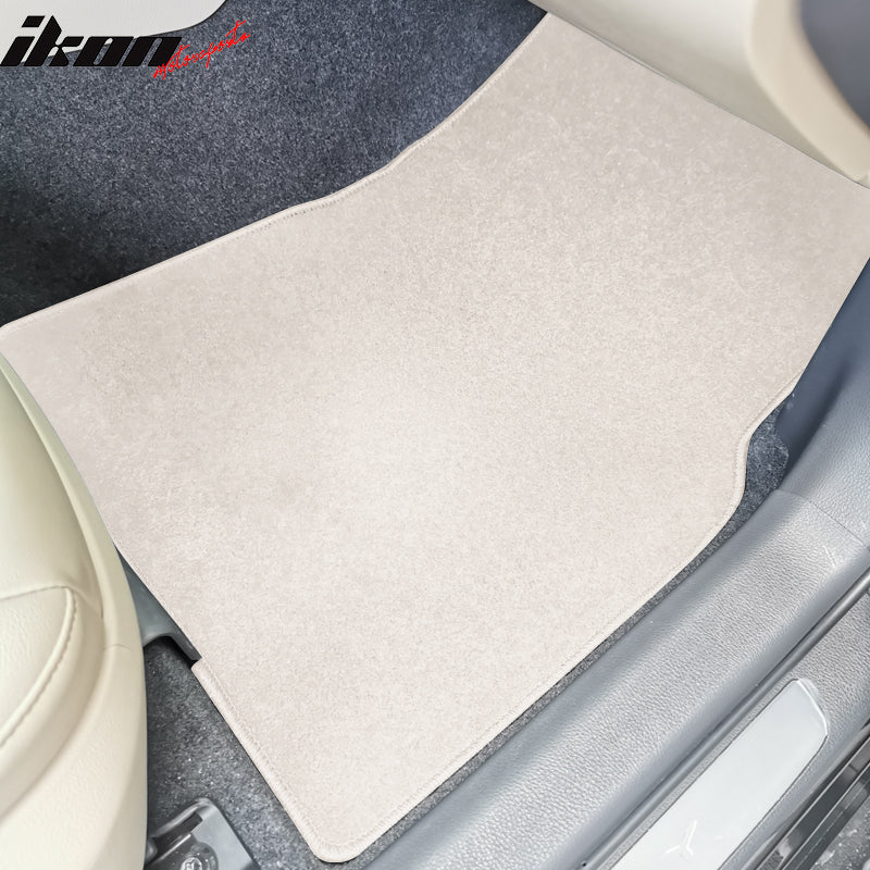 IKON MOTORSPORTS, Floor Mats Compatible With 2018-2023 Toyota Camry, Nylon Carpet Front & Rear 4PC Set, 2019 2020