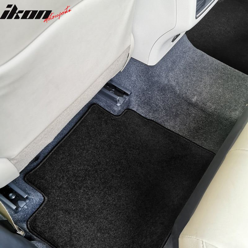 IKON MOTORSPORTS, Floor Mats Compatible With 2018-2023 Toyota Camry, Nylon Carpet Front & Rear 4PC Set, 2019 2020