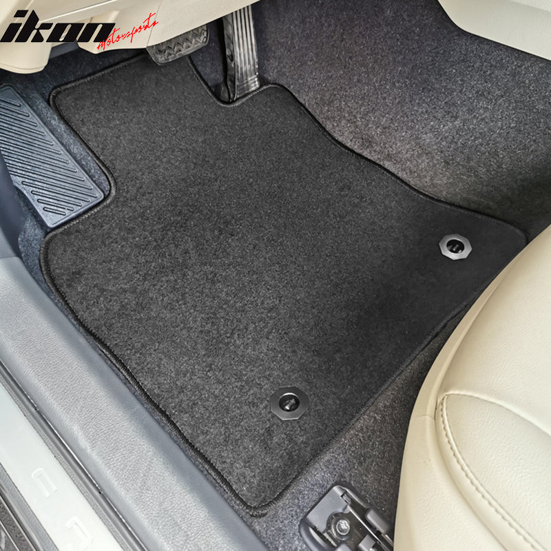 IKON MOTORSPORTS, Floor Mats Compatible With 2018-2023 Toyota Camry, Nylon Carpet Front & Rear 4PC Set, 2019 2020