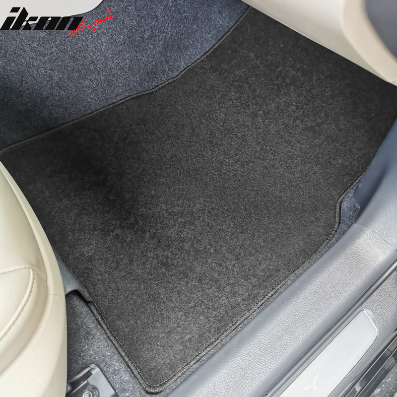 IKON MOTORSPORTS, Floor Mats Compatible With 2018-2023 Toyota Camry, Nylon Carpet Front & Rear 4PC Set, 2019 2020