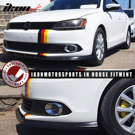 Fit 11-14 Volkswagen VW Jetta 6 VI MK6 IKON V3 Style Front Bumper Lip Spoiler PU