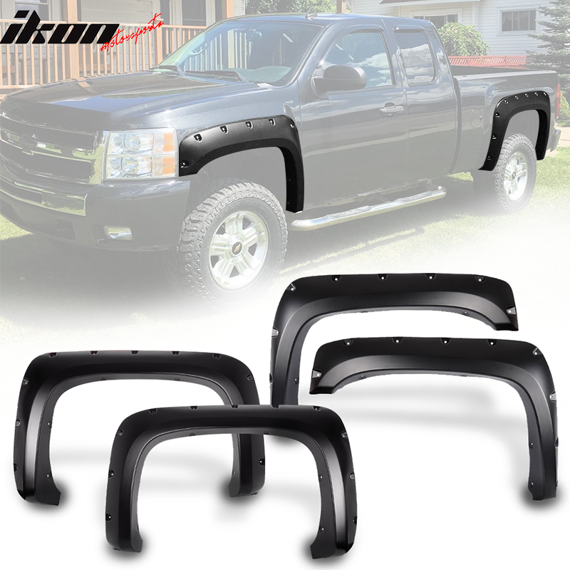 2007-2014 Chevy Silverado 1500 2500HD 3500HD 6.5 8Ft Bed Fender Flares