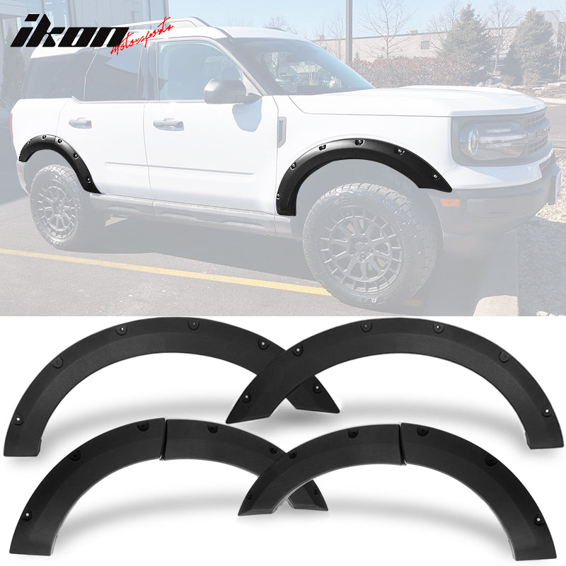 2021-2023 Ford Bronco Sport Pocket Style Black Fender Flares 6PC PP