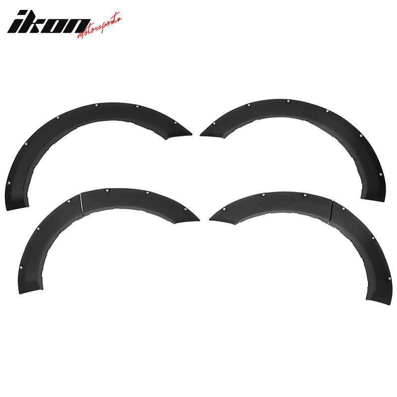 Fits 21-25 Ford Bronco Sport Pocket Style Fender Flares Black Textured PP 6PC