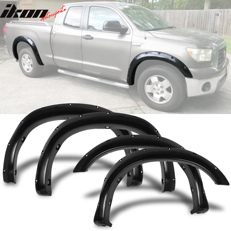 2007-2013 Toyota Tundra Pocket Fender Flare Protector Cover ABS 4PC