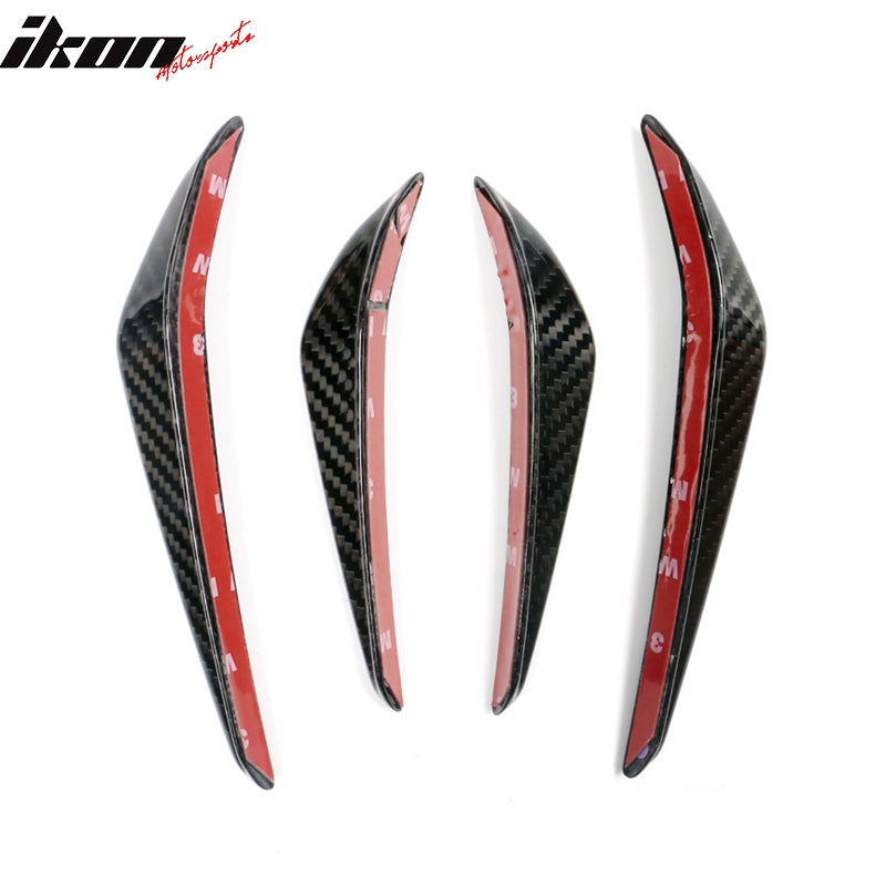 Fits 21-23 G80 M3 G82 G83 M4 MP Style 4PCS Front Bumper Canards Dry Carbon Fiber