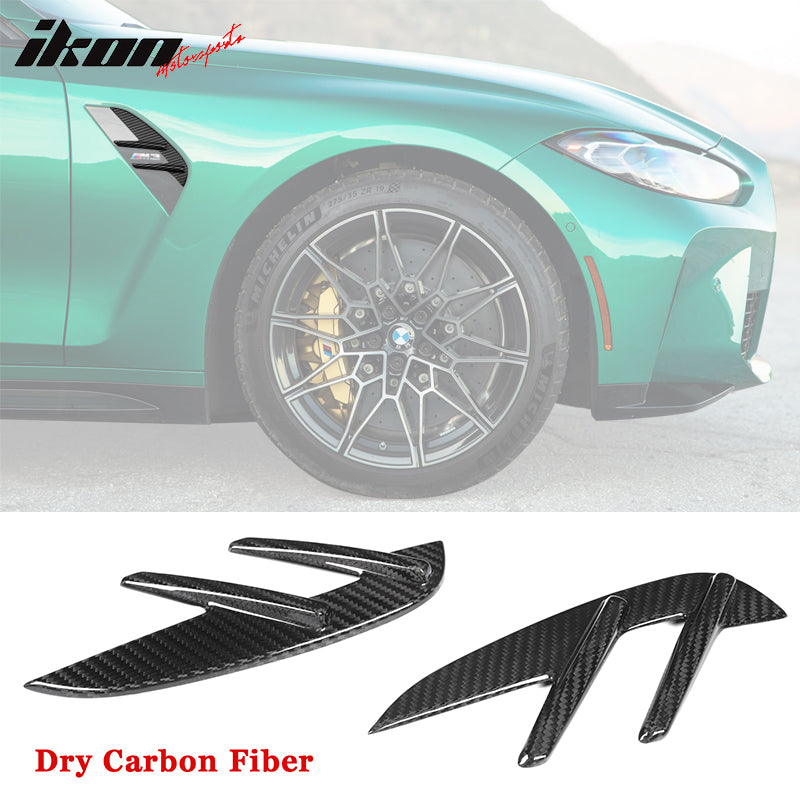 2021-2023 BMW G80 M3 2PCS OE Style Front Fender Side Vent Dry Carbon