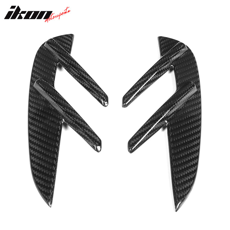 Fits 21-23 BMW G80 M3 2PCS Front Fender Side Vents OE Style Dry Carbon Fiber