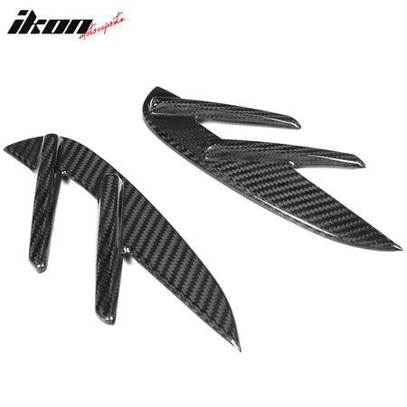 Fits 21-23 BMW G80 M3 2PCS Front Fender Side Vents OE Style Dry Carbon Fiber