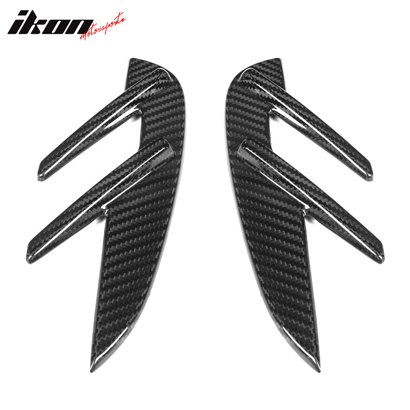 Fits 21-23 BMW G82 G83 M4 2PCS Front Fender Side Vents OE Style Dry Carbon Fiber