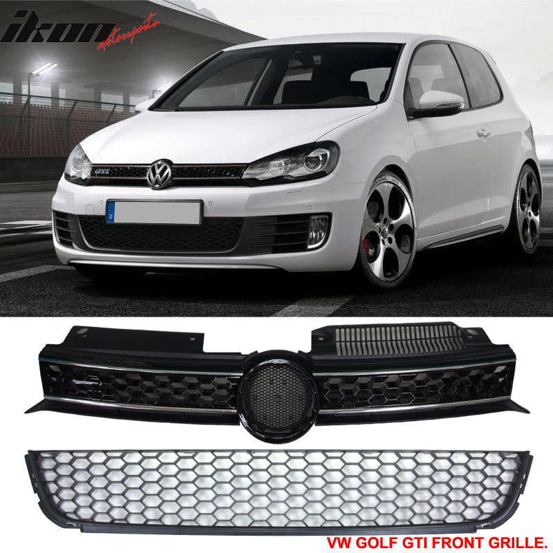 2010-2014 Volkswagen Golf MK6 Honeycomb GTI Chrome Trim Grille