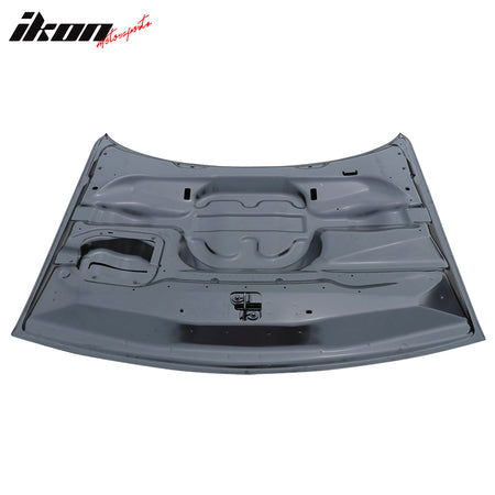 Fits 08-23 Dodge Challenger Hellcat Style Hood Unpainted - Aluminum