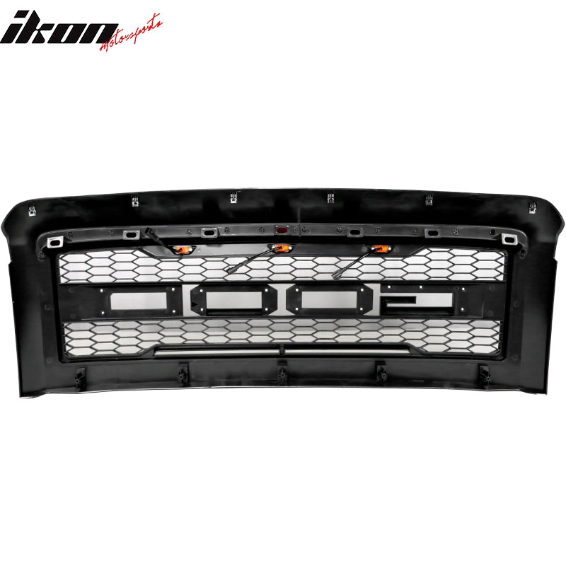 Fits 08-10 Ford F250 F350 R Style Front Upper Grille W/ Letters Matte Black