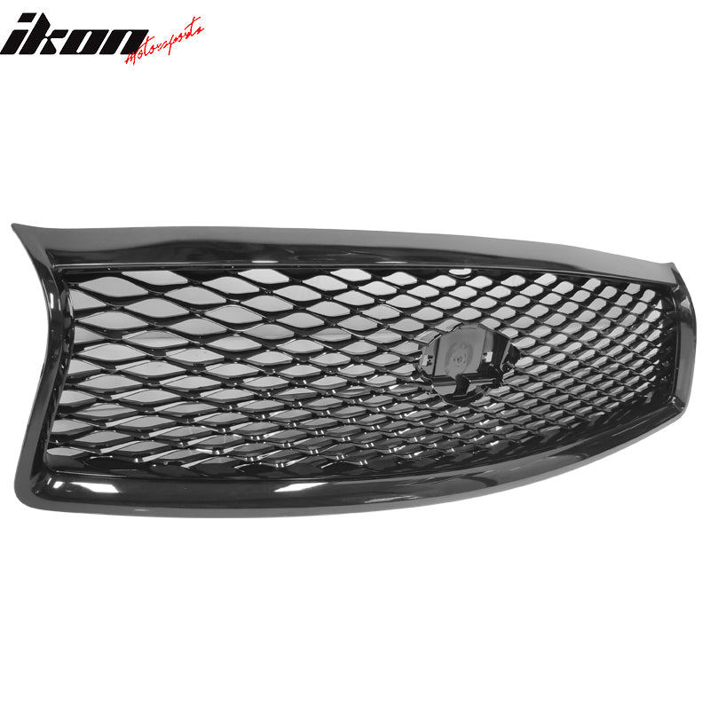 Fits 14-17 Infiniti Q50 Sedan Eau Rouge Concept Mesh Grille in GLOSS Black