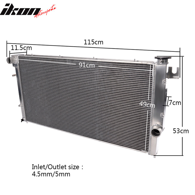 Fits 94-02 Dodge Ram 2500 3500 62MM 5.9L Diesel Engine Aluminum Racing Radiator