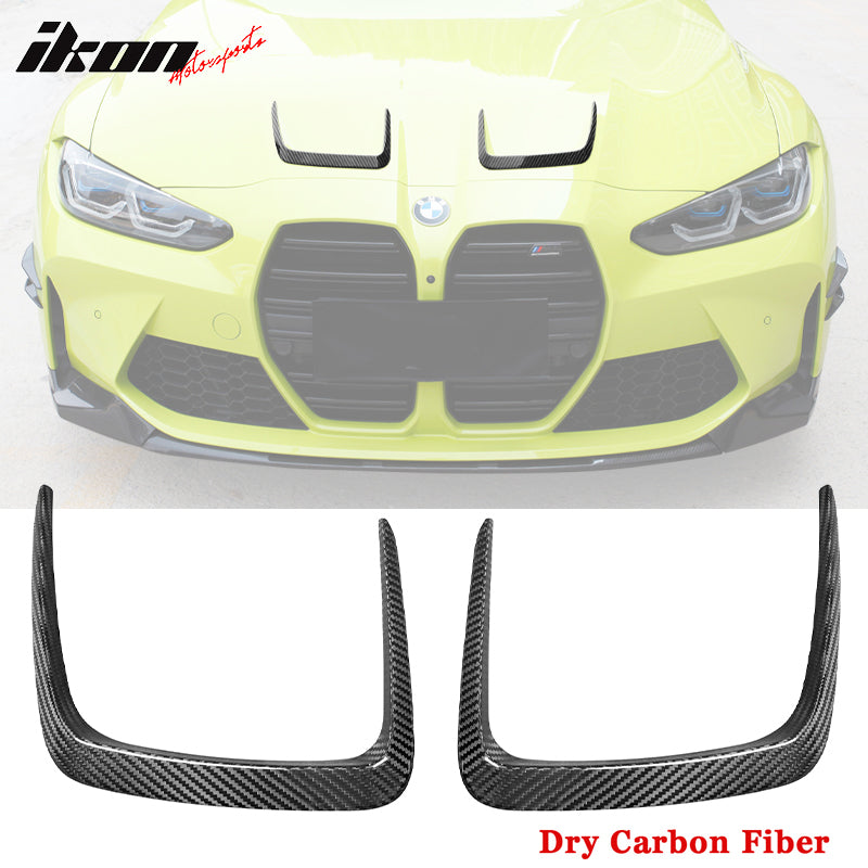 Fits 21-23 G80 M3 G82 G83 M4 X Style Front Hood Vent Dry Carbon Fiber