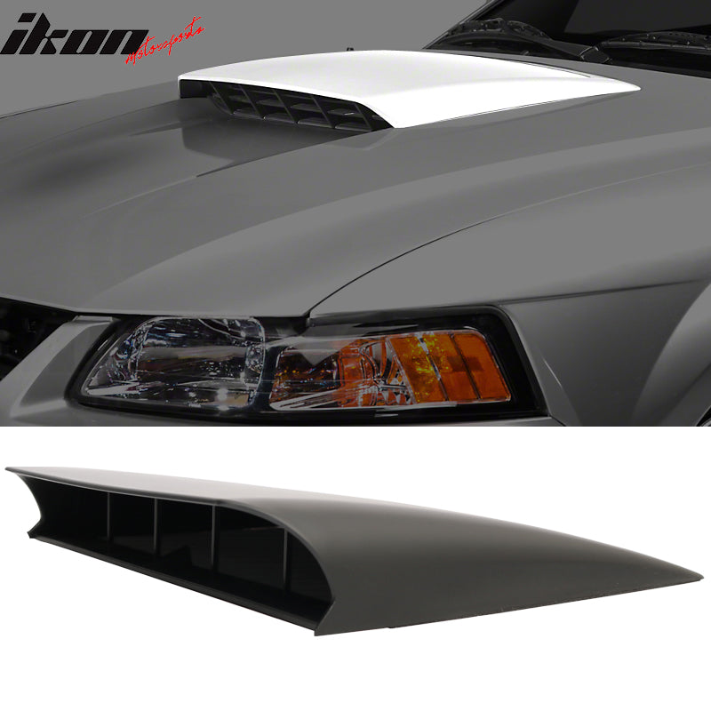 Universal Black Air Flow Hood Vent Scoop ABS