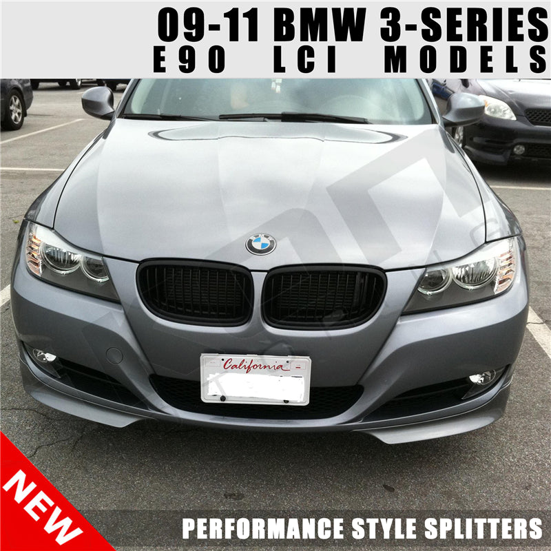 Fits 09-11 BMW 3 Series E90 LCI OE Factory PP Front Splitter Lip Spoiler