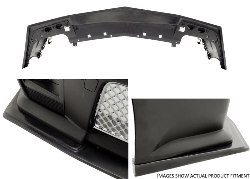 Fit 08-15 Cadillac CTS V Sedan H Style Front Bumper Lip Spoiler Valance Guard PU