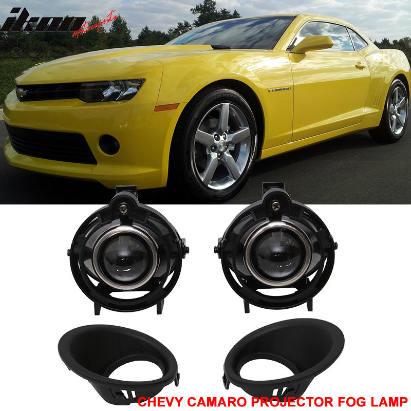 2014-2015 Chevy Camaro Front Fog Lights H11 12V 55W Clear Lens