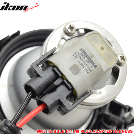 9006 Bulb To H11 H8 Headlight Fog Light Conversion Wiring Plug Adapter Harness