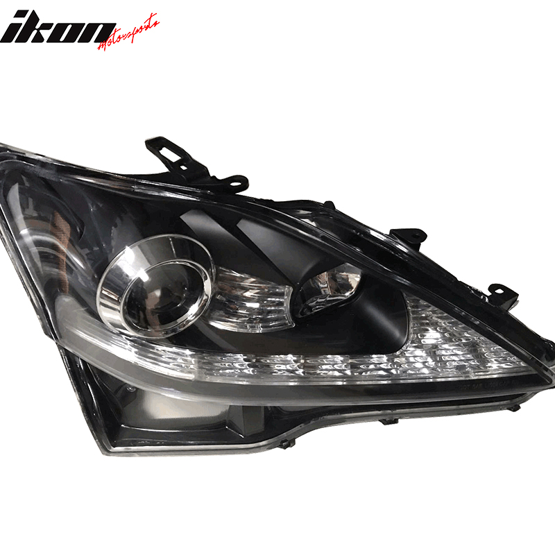 Fits 06-14 Lexus IS250 IS350 IS-F Facelift Style Headlights Black Housing Lamps