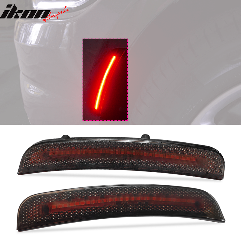 Fits 15-23 Dodge Charger LED Side Marker Lights Turn Signal Lamp