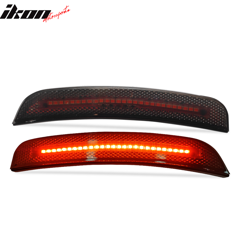 Fits 15-23 Dodge Charger 4PCS Front & Rear LED Side Marker Lights W/Smoked Lens