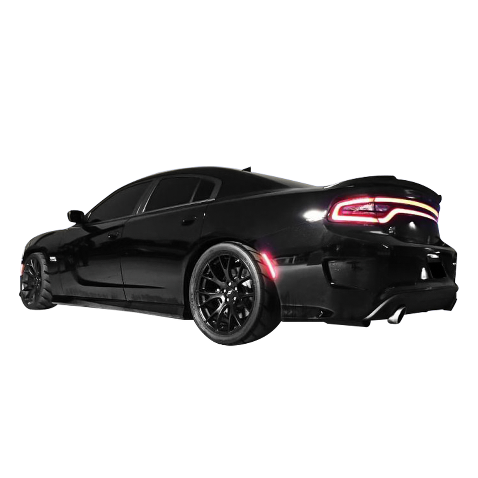 IKON MOTORSPORTS, Side Marker Lights Compatible With 2015-2023 Dodge Charger