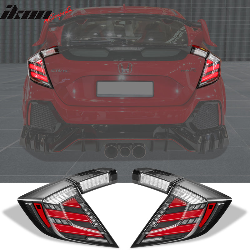 2017-2020 Honda Civic FK8 10th Gen Hatchback Type R Mugen Tail Lights